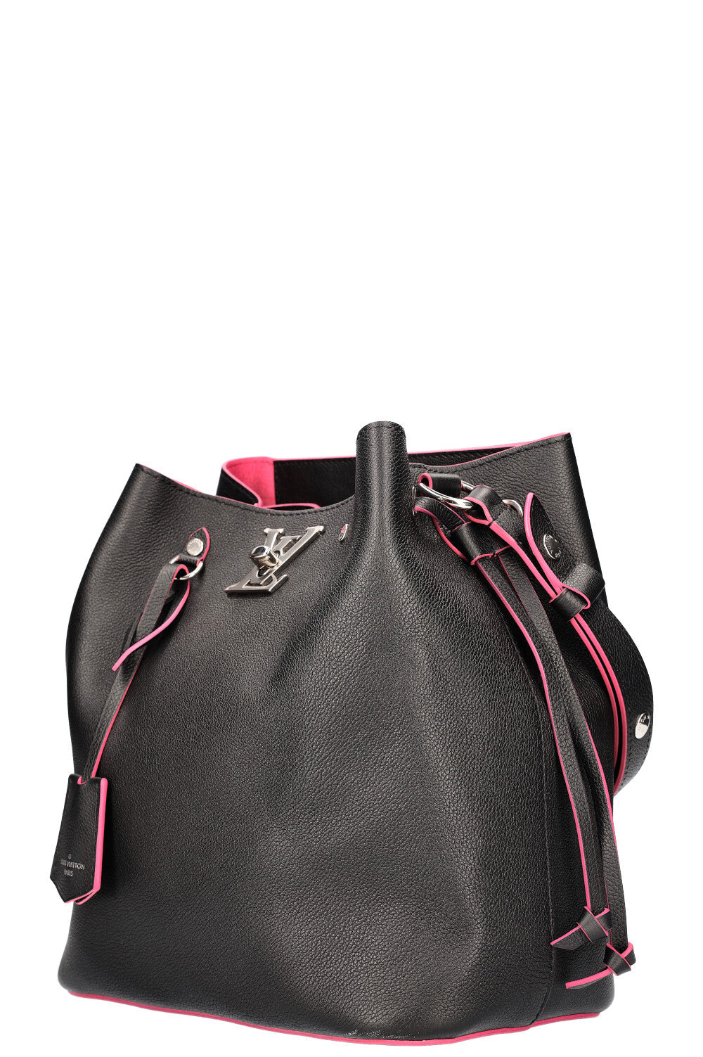 LOUIS VUITTON Lockme Bucket Bag Black