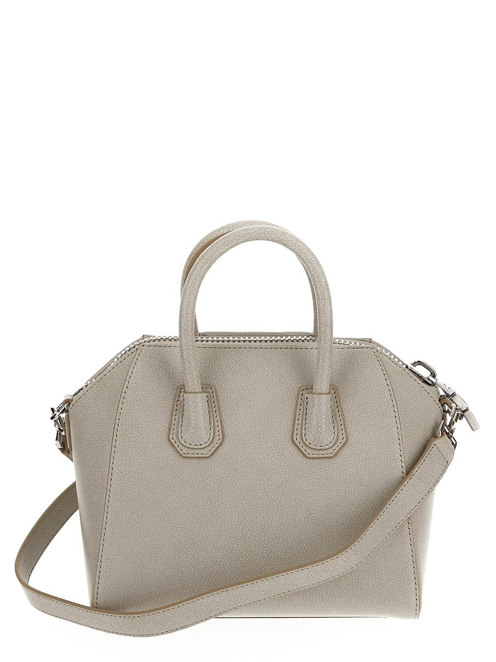 GIVENCHY AGED LEATHER MINI ANTIGONA TOP-HANDLE BAG
