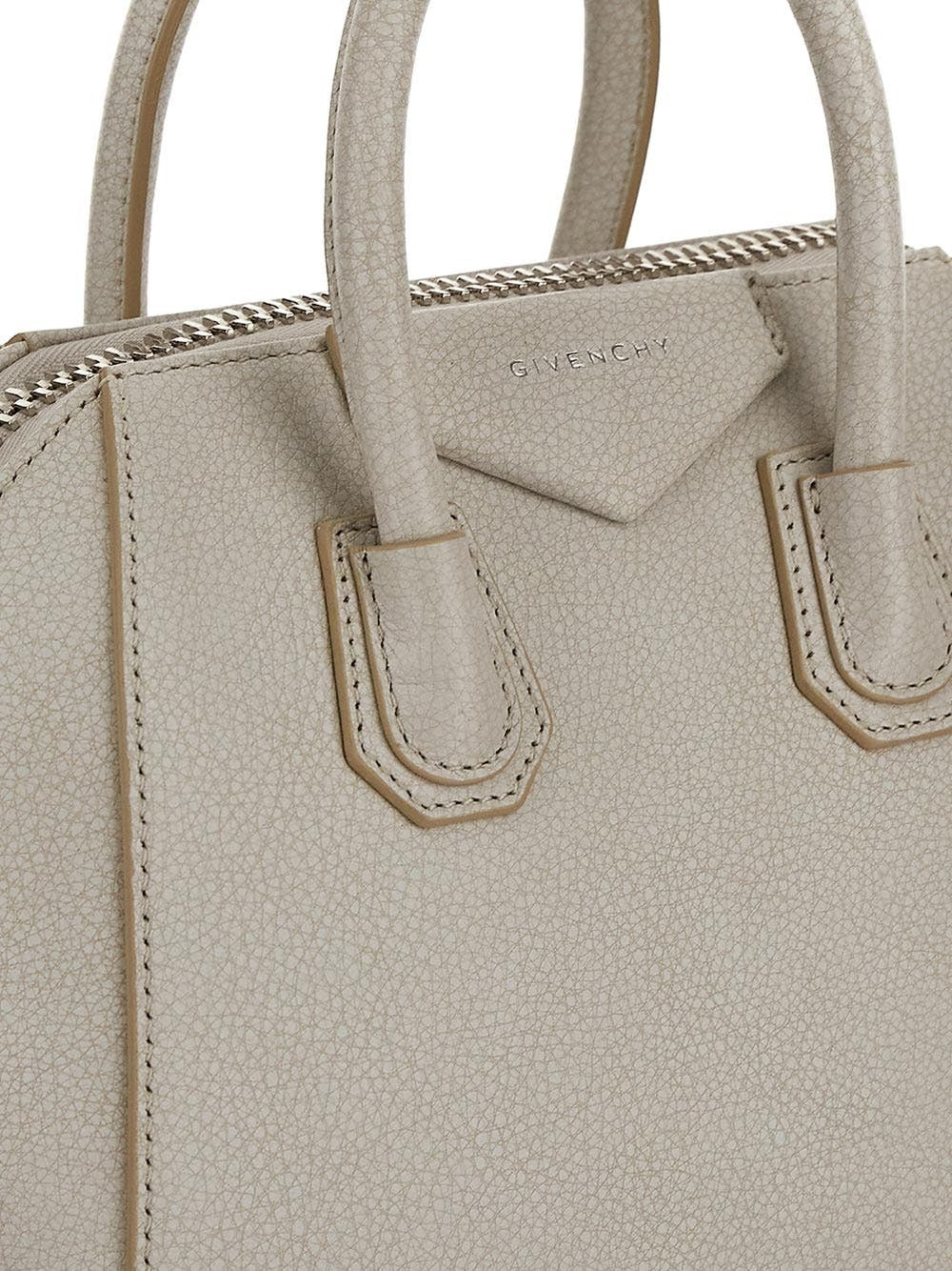 GIVENCHY AGED LEATHER MINI ANTIGONA TOP-HANDLE BAG