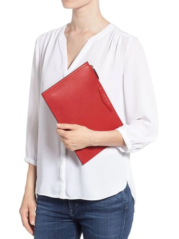 GIVENCHY ANTIGONA LARGE LEATHER CLUTCH BAG