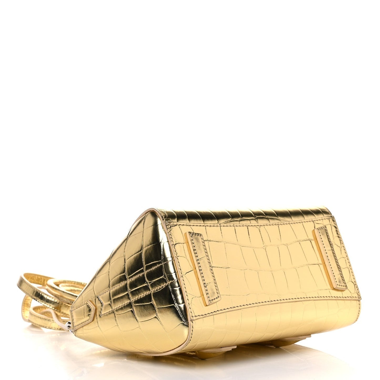 GIVENCHY CALFSKIN CROC EMBOSSED MINI LOCK ANTIGONA BAG