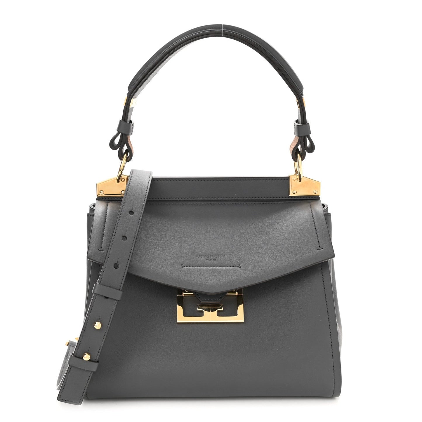 GIVENCHY CALFSKIN LEATHER SMALL MYSTIC SHOULDER BAG
