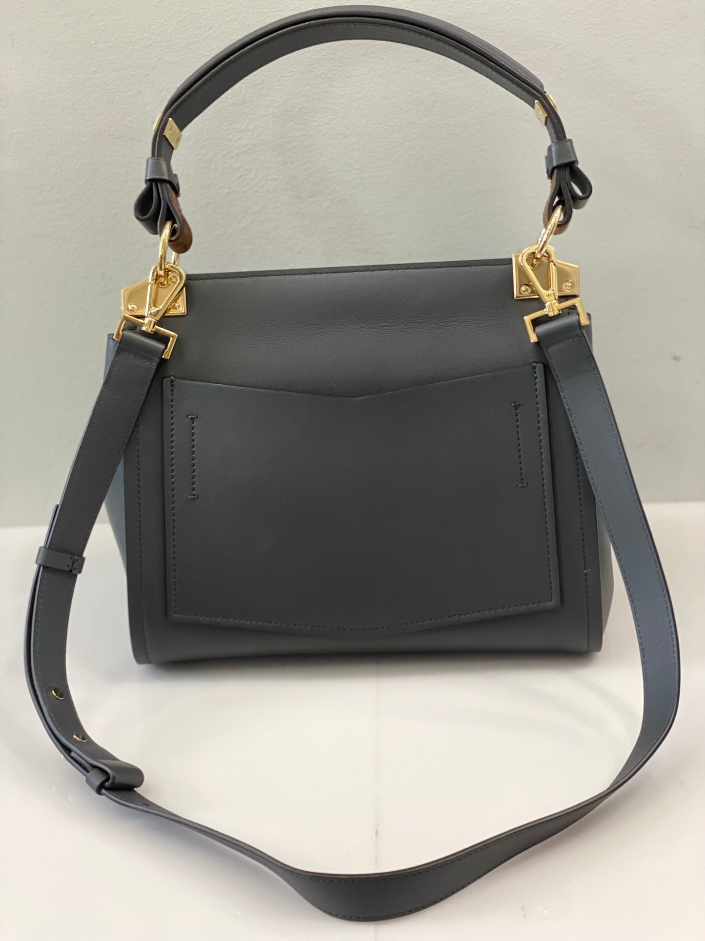 GIVENCHY CALFSKIN LEATHER SMALL MYSTIC SHOULDER BAG