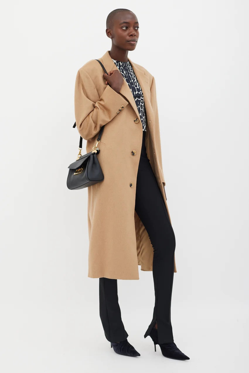 GIVENCHY CALFSKIN LEATHER SMALL MYSTIC SHOULDER BAG