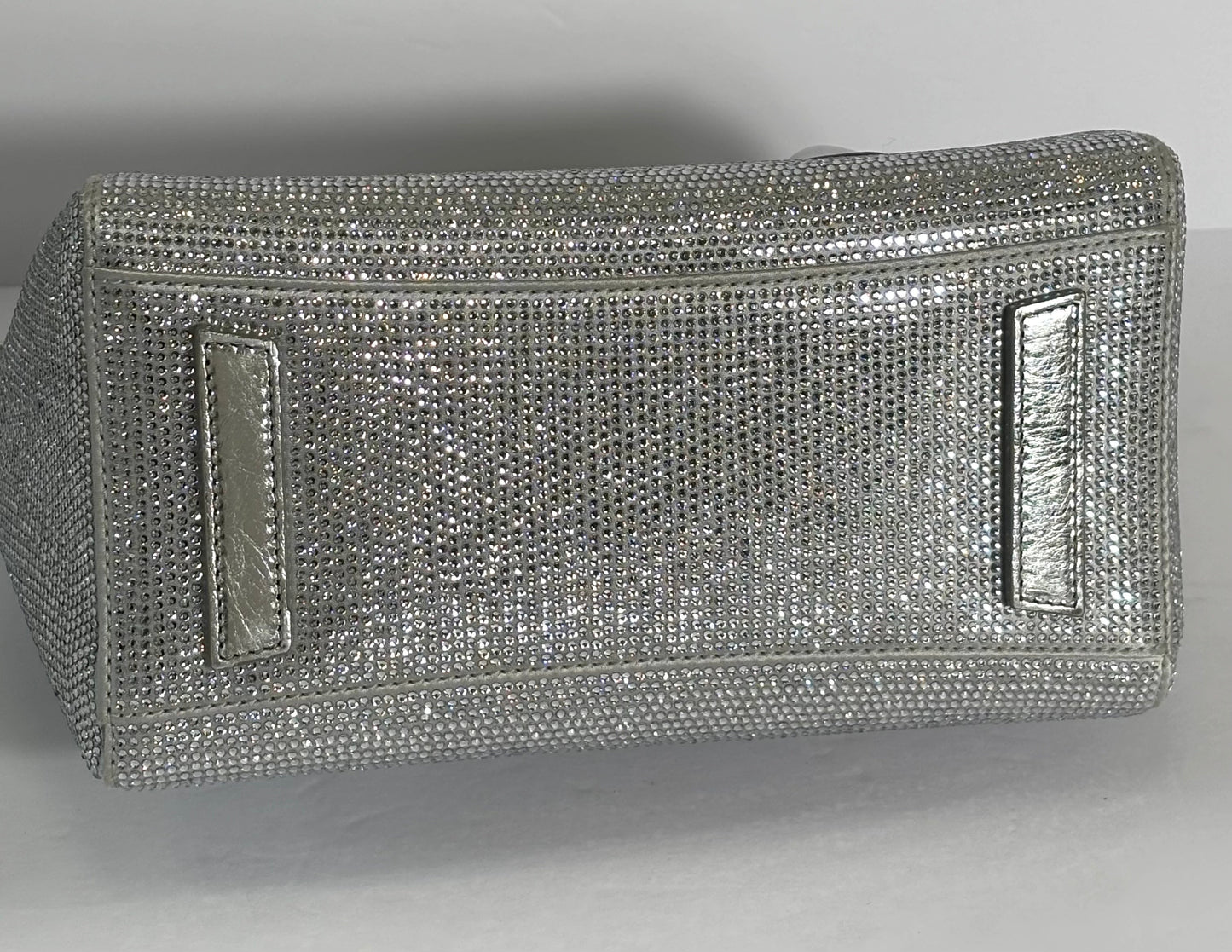 GIVENVHY CRYSTAL EMBELLISHED MINI LOCK ANTIGONA SHOULDER BAG