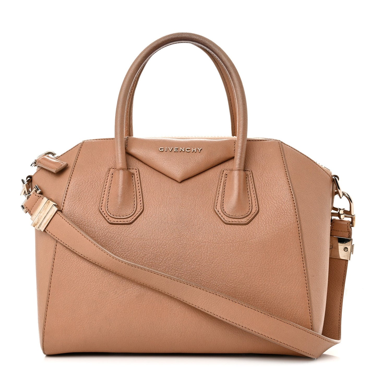 GIVENCHY GOATSKIN LEATHER MEDIUM ANTIGONA SATCHEL BAG