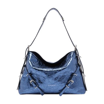 GIVENCHY METALLIC CALFSKIN LEATHER MEDIUM VOYOU BAG