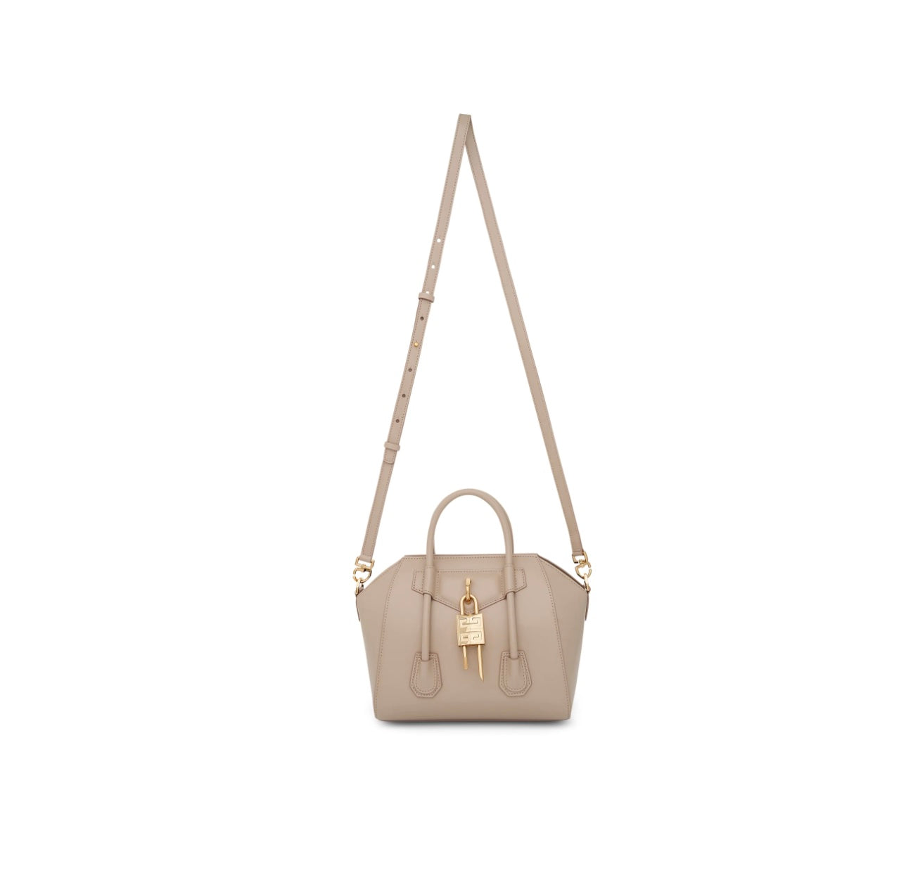 GIVENCHY MINI ANTIGONA LOCK BAG IN BOX LEATHER