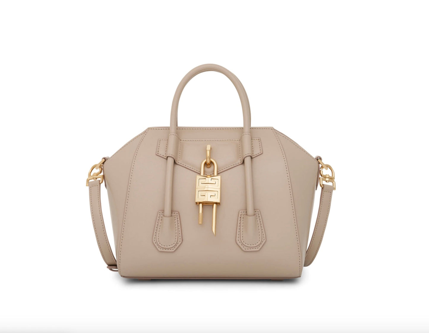 GIVENCHY MINI ANTIGONA LOCK BAG IN BOX LEATHER