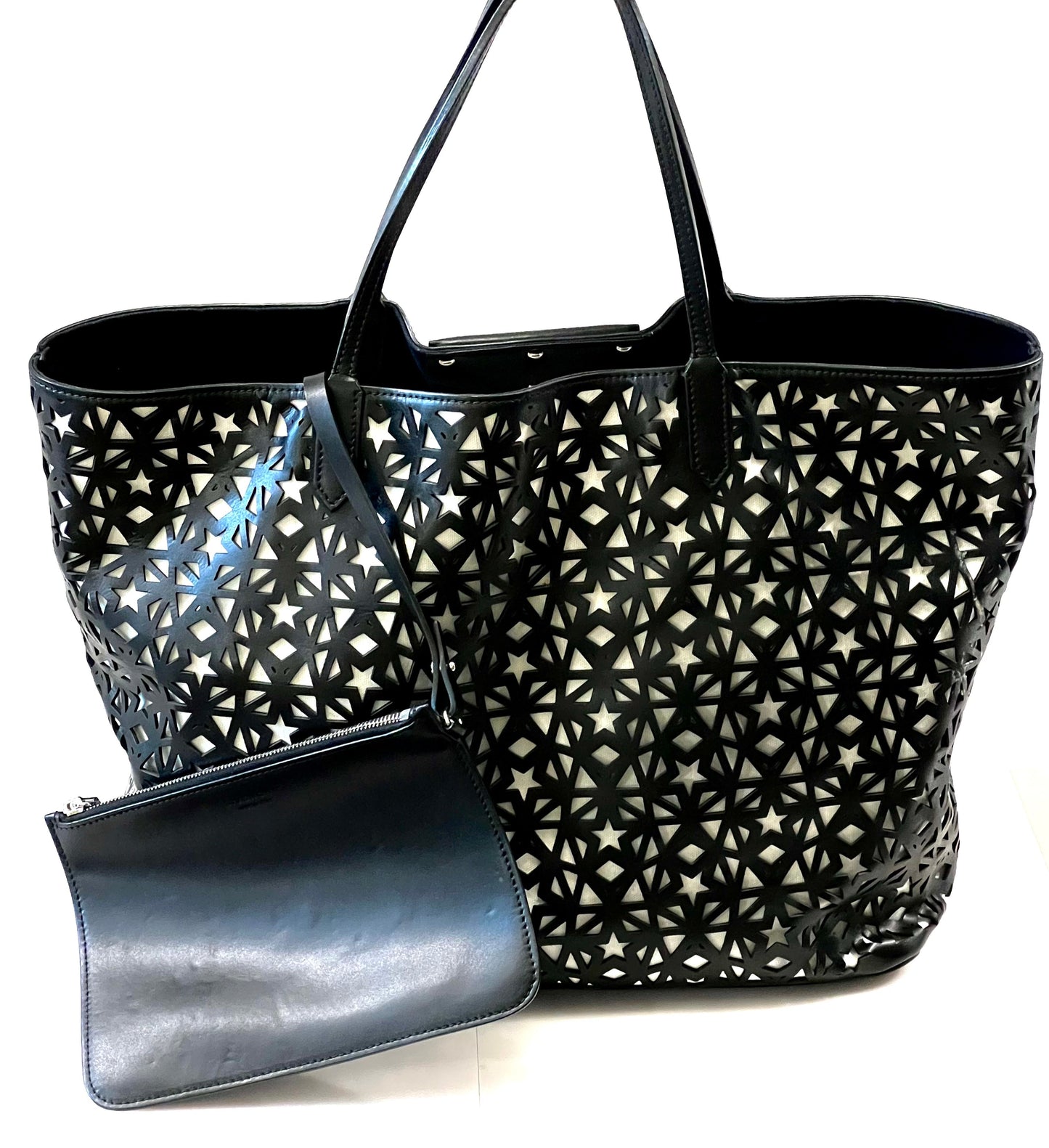 GIVENCHY PERFORATED LEATHER LARGE STAR ANTIGONA TOTE BAG