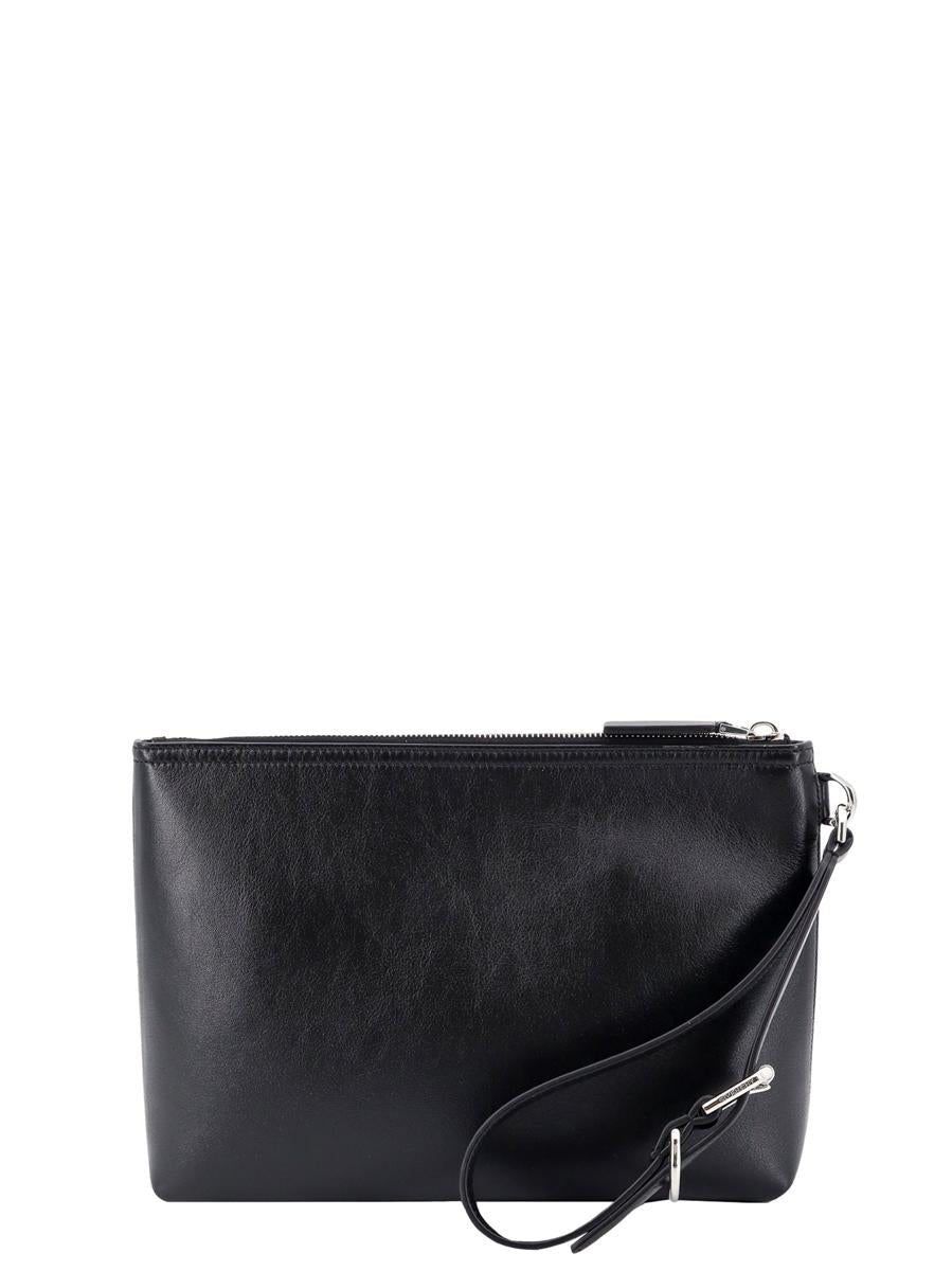 GIVENCHY VOYOU CALFSKIN LEATHER CLUTCH WRISTLET BAG