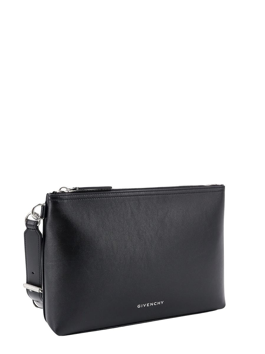 GIVENCHY VOYOU CALFSKIN LEATHER CLUTCH WRISTLET BAG