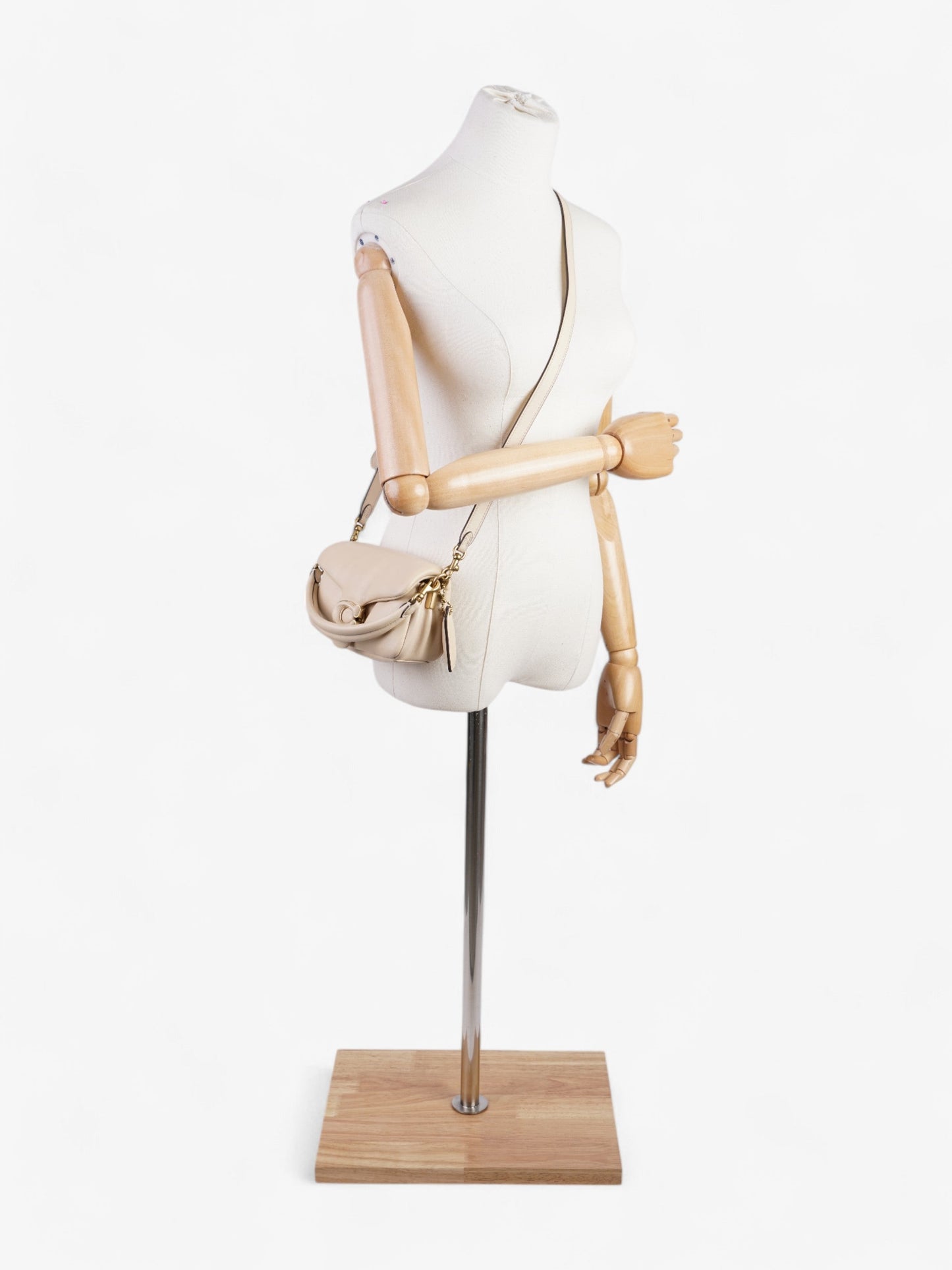 Coach Pillow Tabby Beige Nappa Leather 18