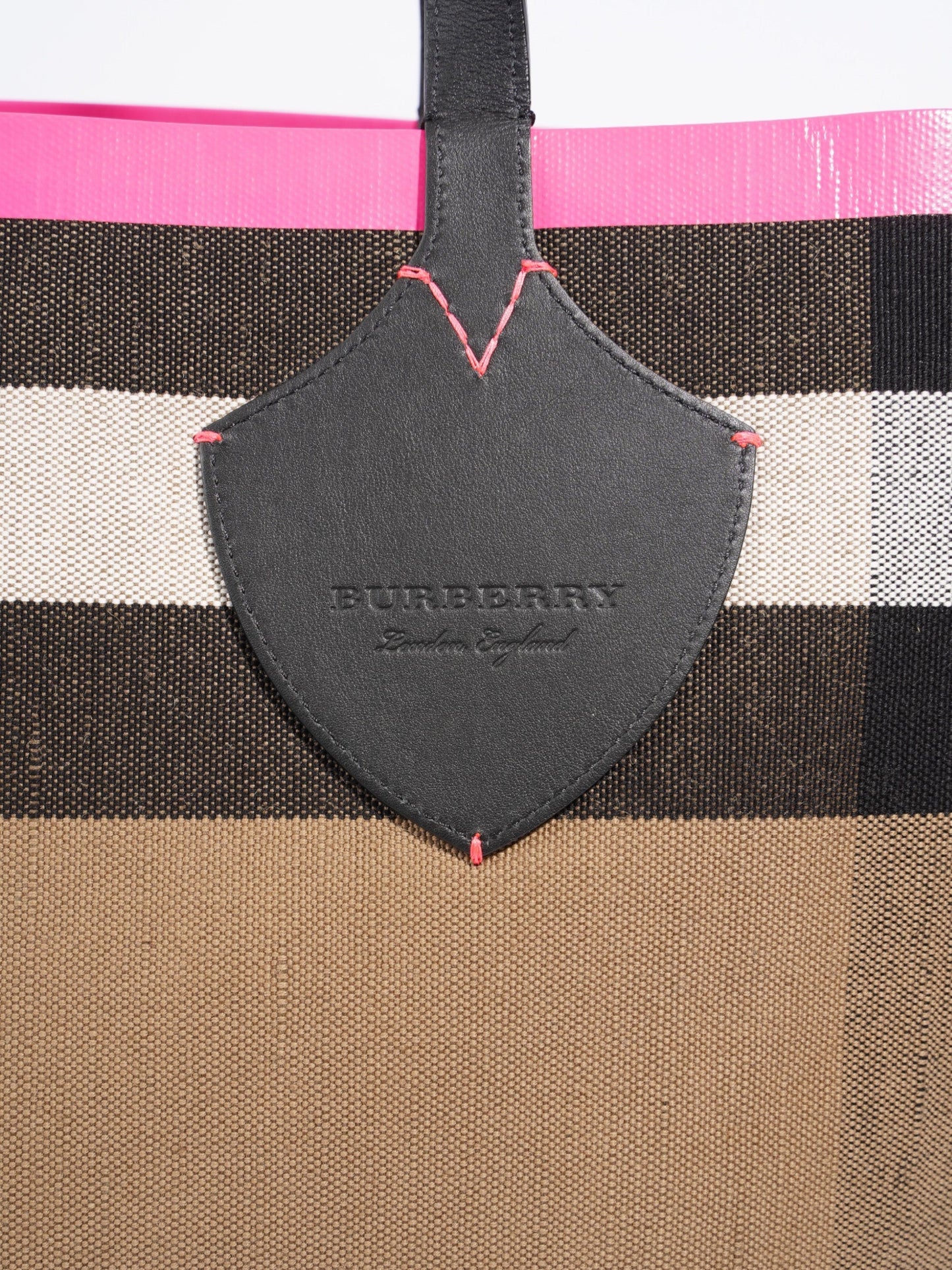 Burberry The Giant Reversible Tote House Check / Pink Canvas