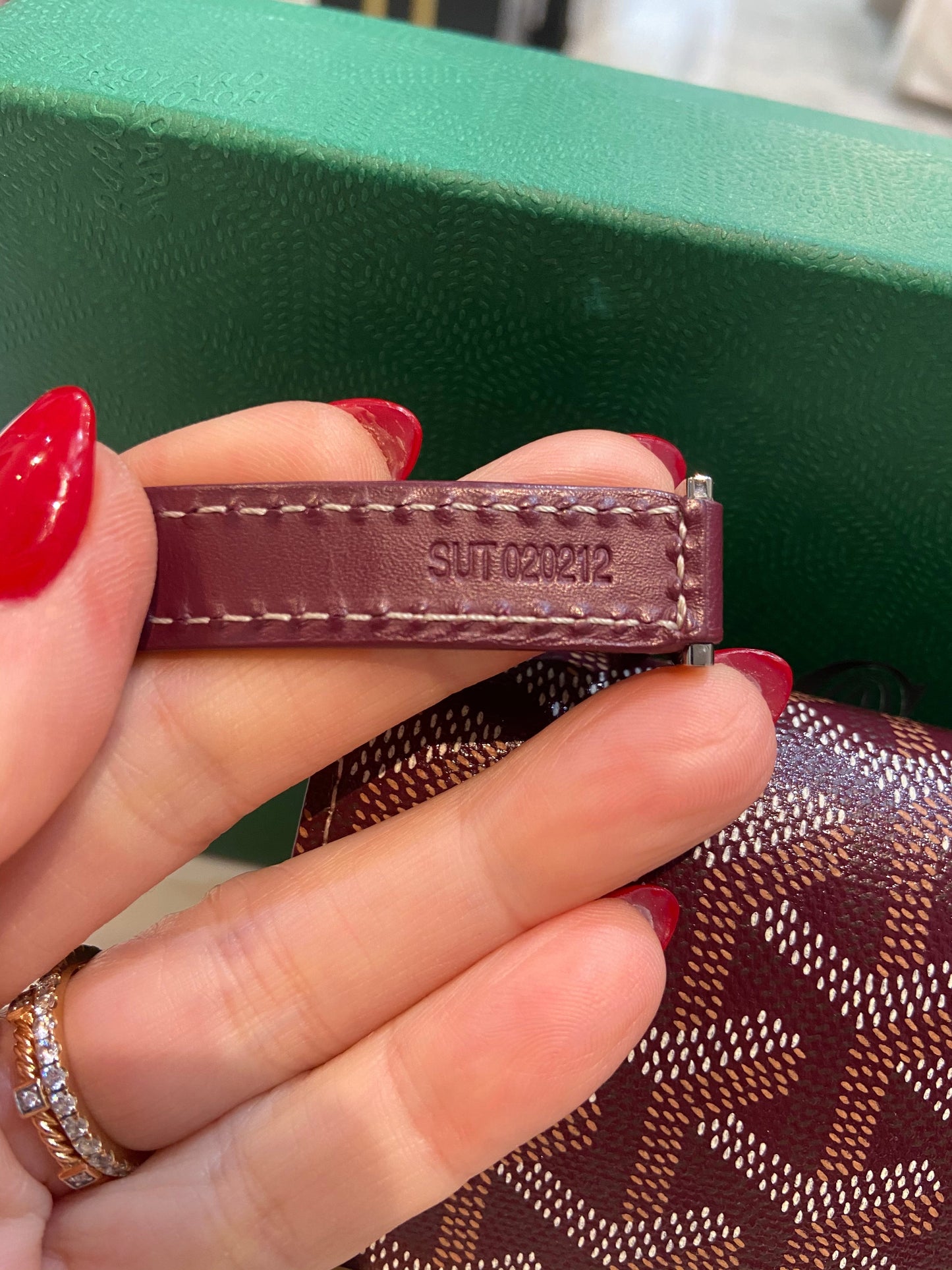 GOYARD GOYARDINE MONTE CARLO BOISE PM CLUTCH WITH SHOULDER STRAP