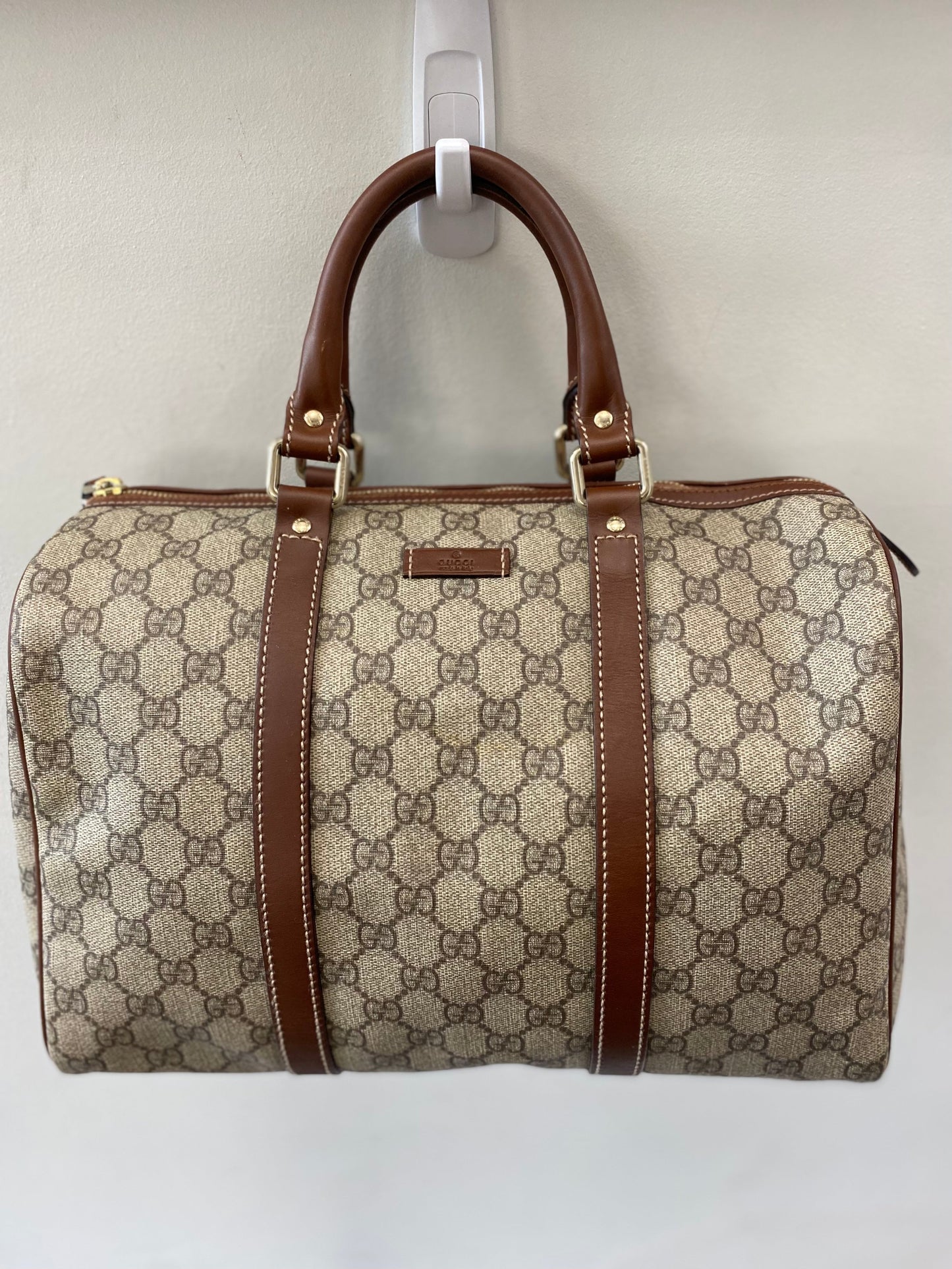GUCCI MONOGRAM MEDIUM JOY BOSTON BAG