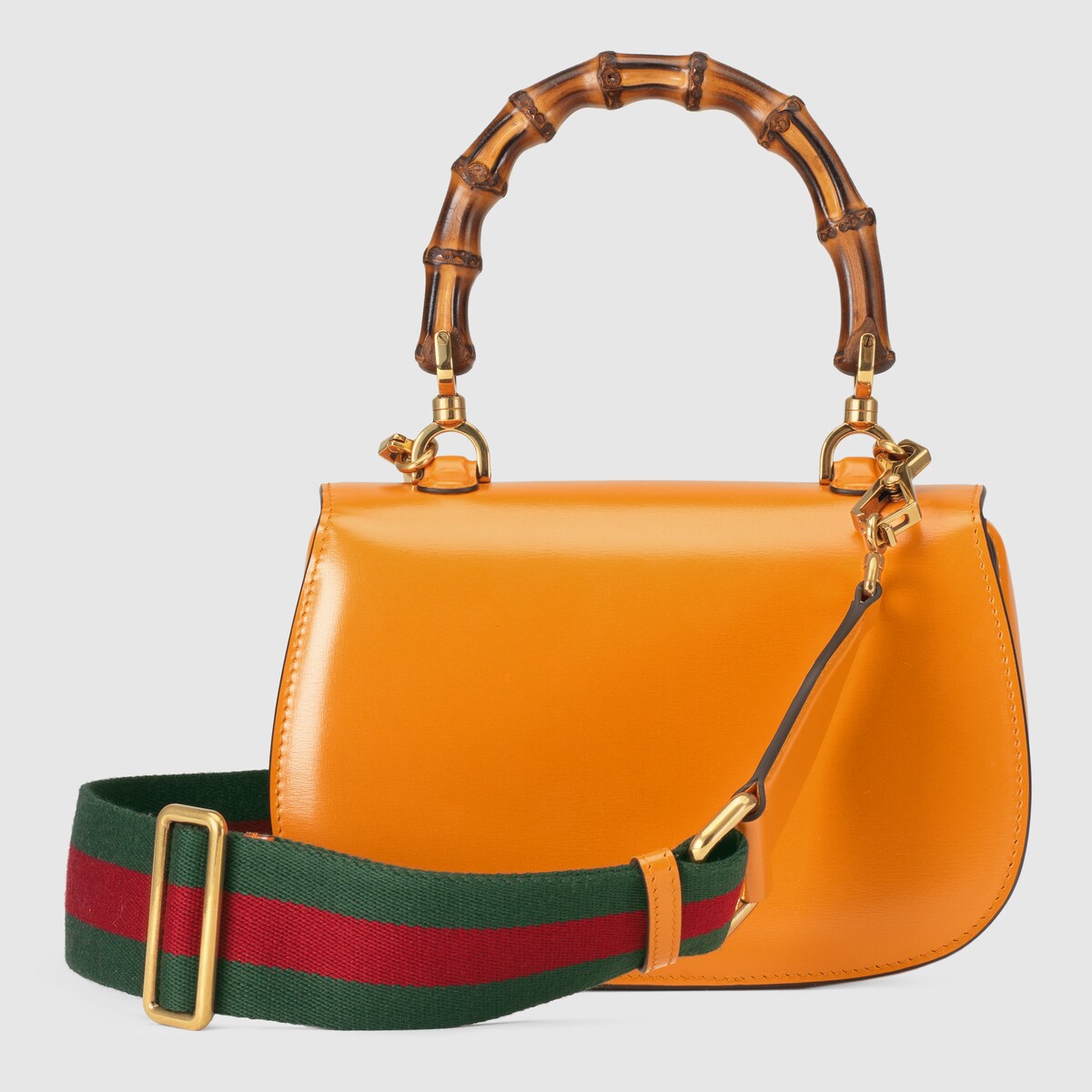 GUCCI BAMBOO 1947 SMALL TOP HANDLE CALFSKIN LEATHER BAG