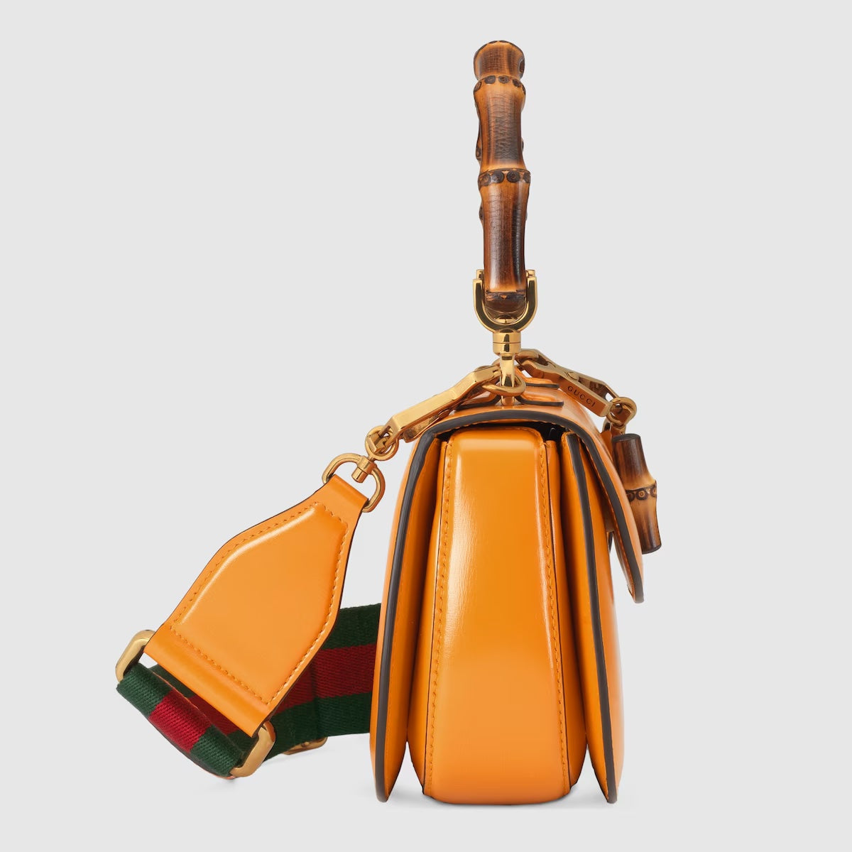 GUCCI BAMBOO 1947 SMALL TOP HANDLE CALFSKIN LEATHER BAG