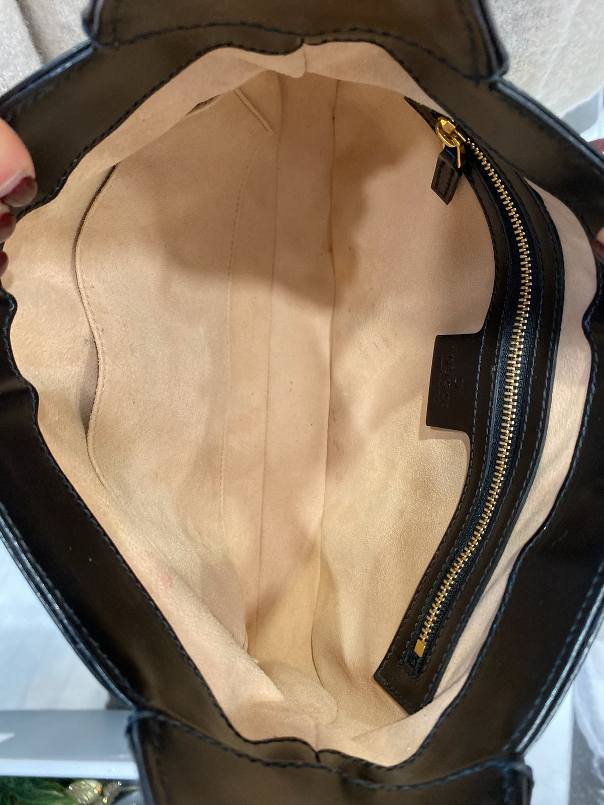 GUCCI 1961 CALFSKIN LEATHER BOARDED DYANA LUX SMALL JACKIE HOBO BAG