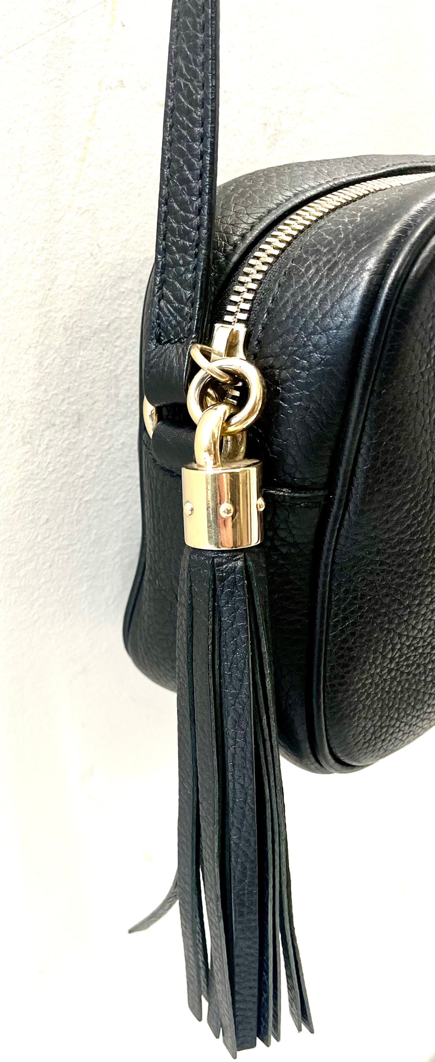 GUCCI CALFSKIN LEATHER SMALL SOHO DISCO BAG