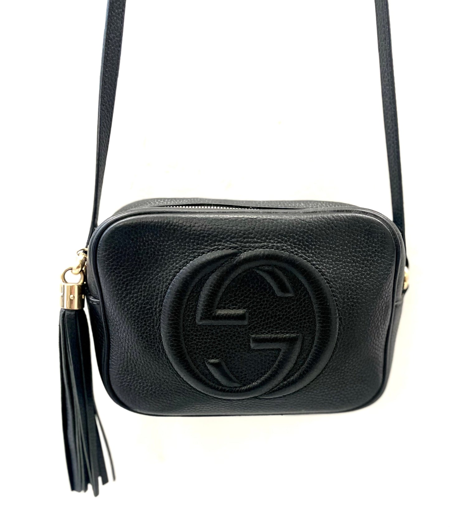 GUCCI CALFSKIN LEATHER SMALL SOHO DISCO BAG