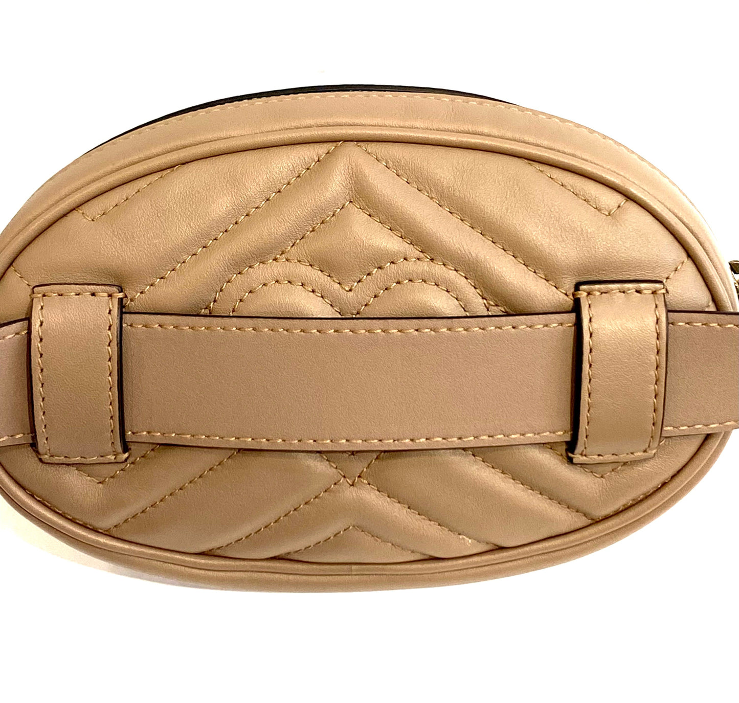 GUCCI CALFSKIN GG MARMONT MATELASSE BELT BAG