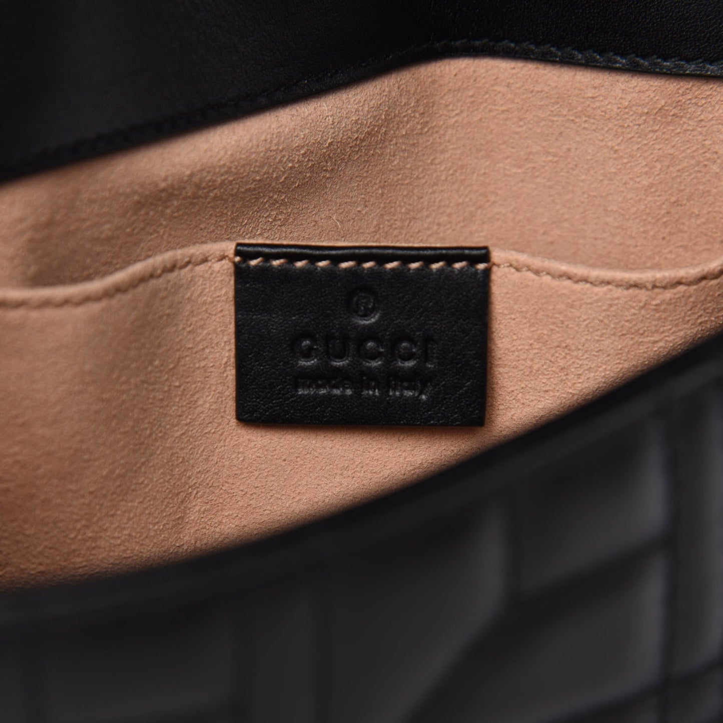 GUCCI GG MARMONT MATELASSE FAUX PEARL STUDDED MINI BAG