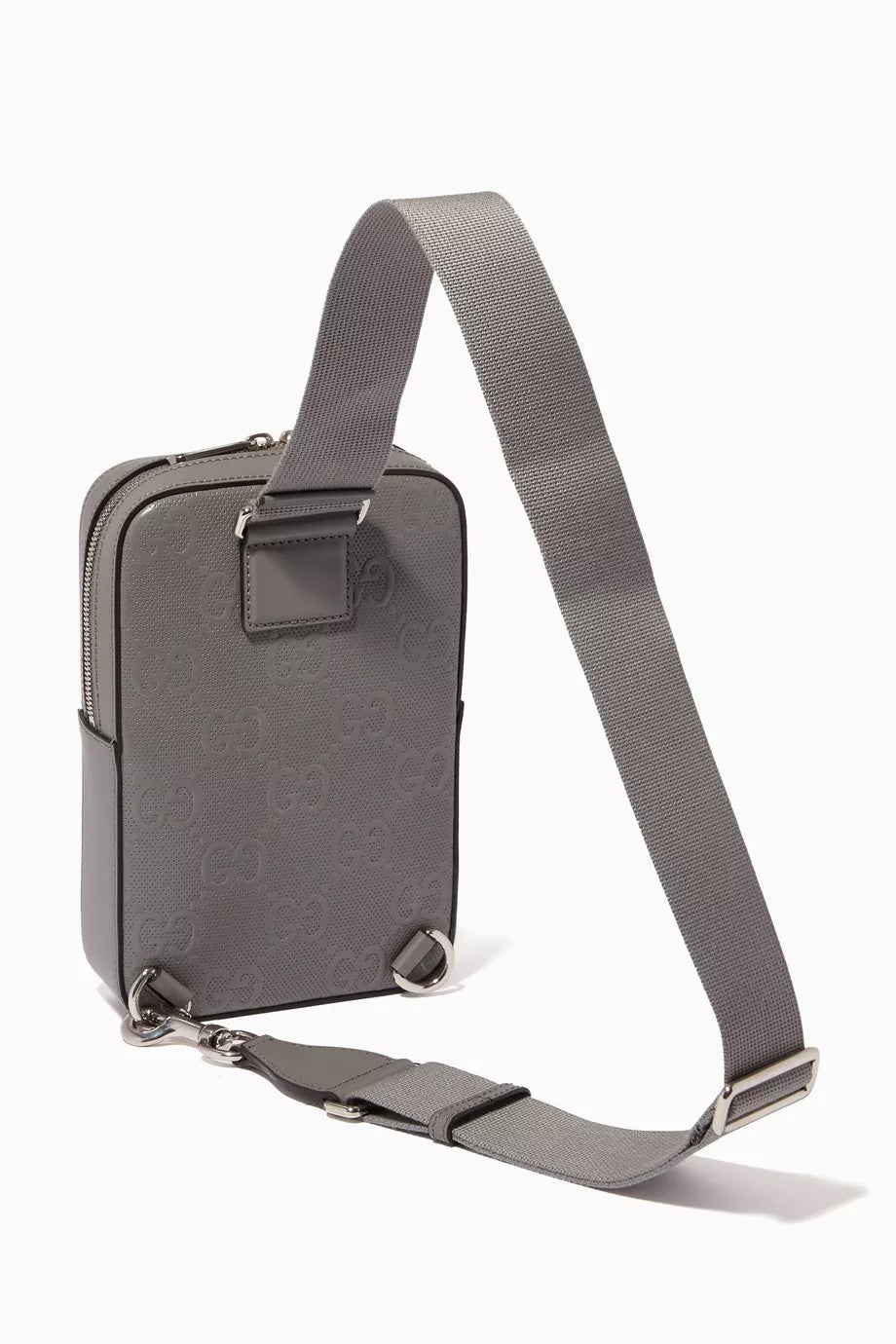 GUCCI GG EMBOSSED LEATHER SLINGBAG