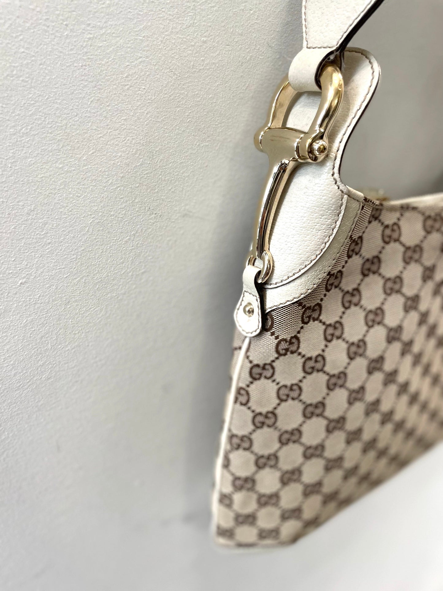 GUCCI GG HORSEBIT CREOLE HOBO BAG