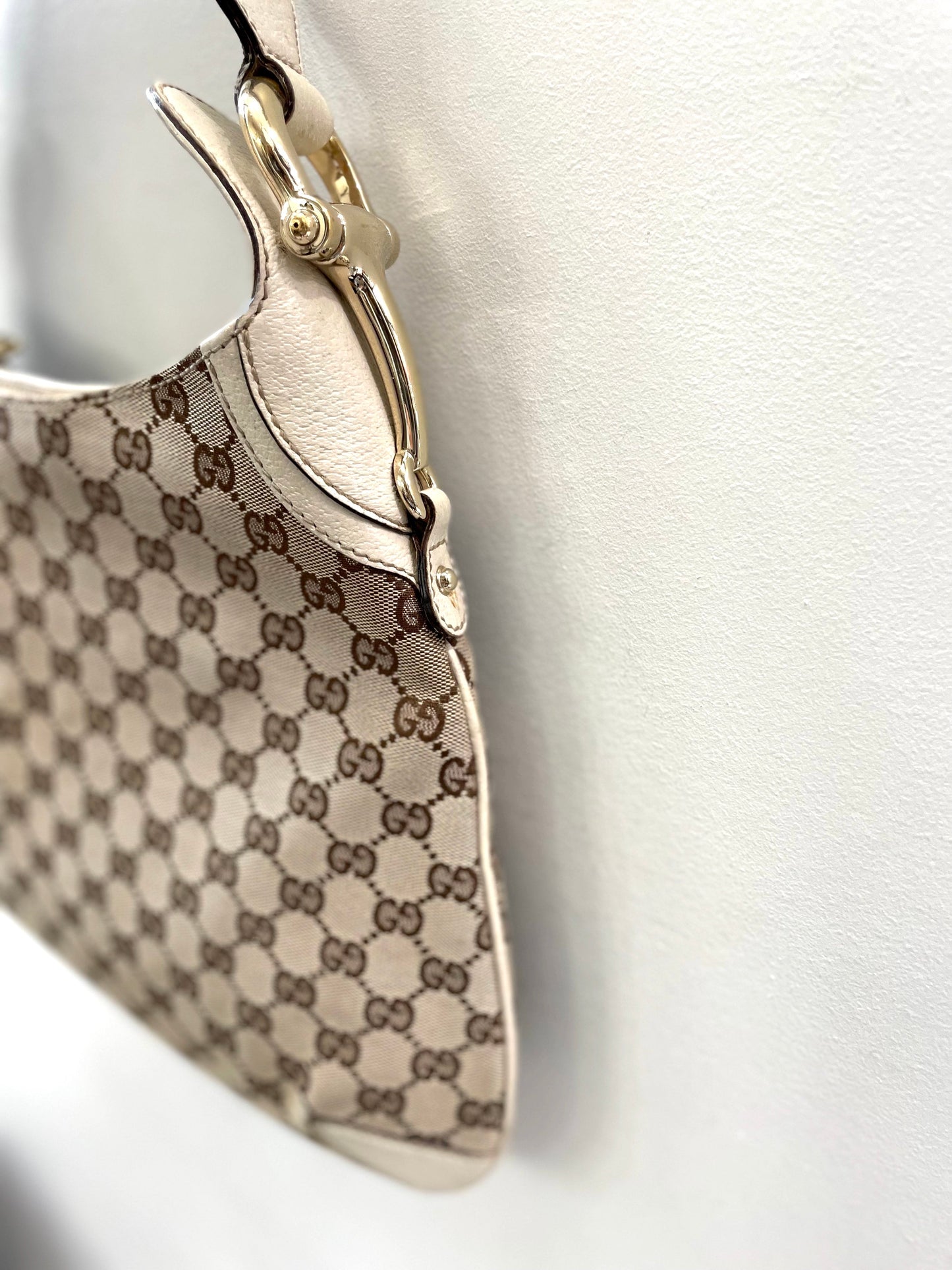 GUCCI GG HORSEBIT CREOLE HOBO BAG