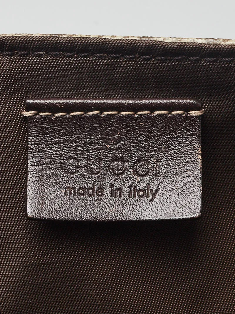GUCCI GG SUPREME MONOGRAM SELLERIA CALFSKIN DIAPER BAG