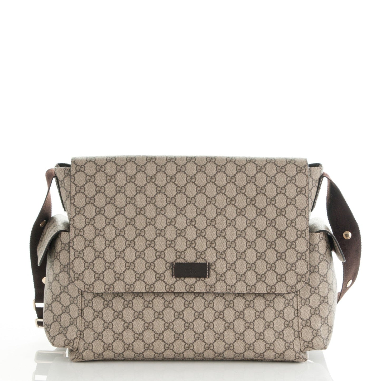 GUCCI GG SUPREME MONOGRAM SELLERIA CALFSKIN DIAPER BAG
