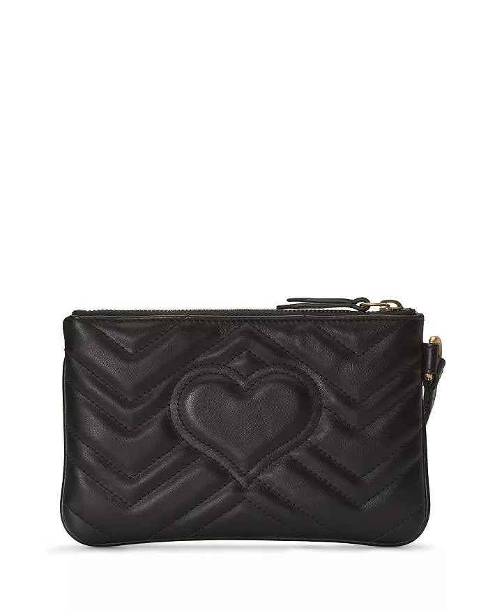 GUCCI GG MARMONT CALFSKIN LEATHER SMALL WEISTLET