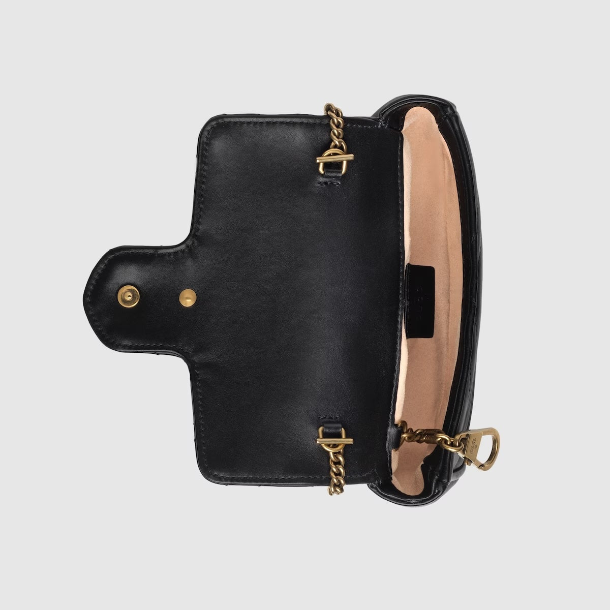GUCCI GG MARMONT CALFSKIN LEATHER SUPER MINI CHAIN BAG