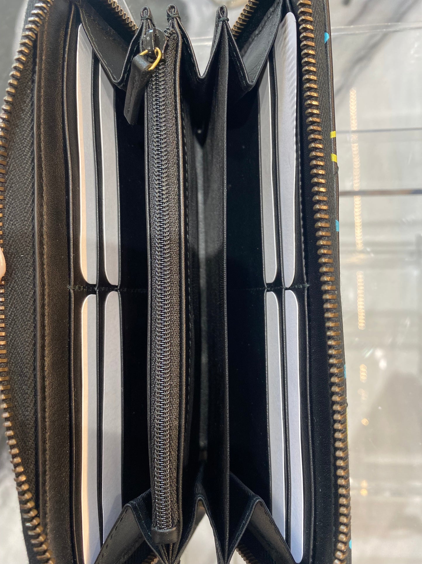 GUCCI GG MARMONT GHOST ZIP AROUND WALLET