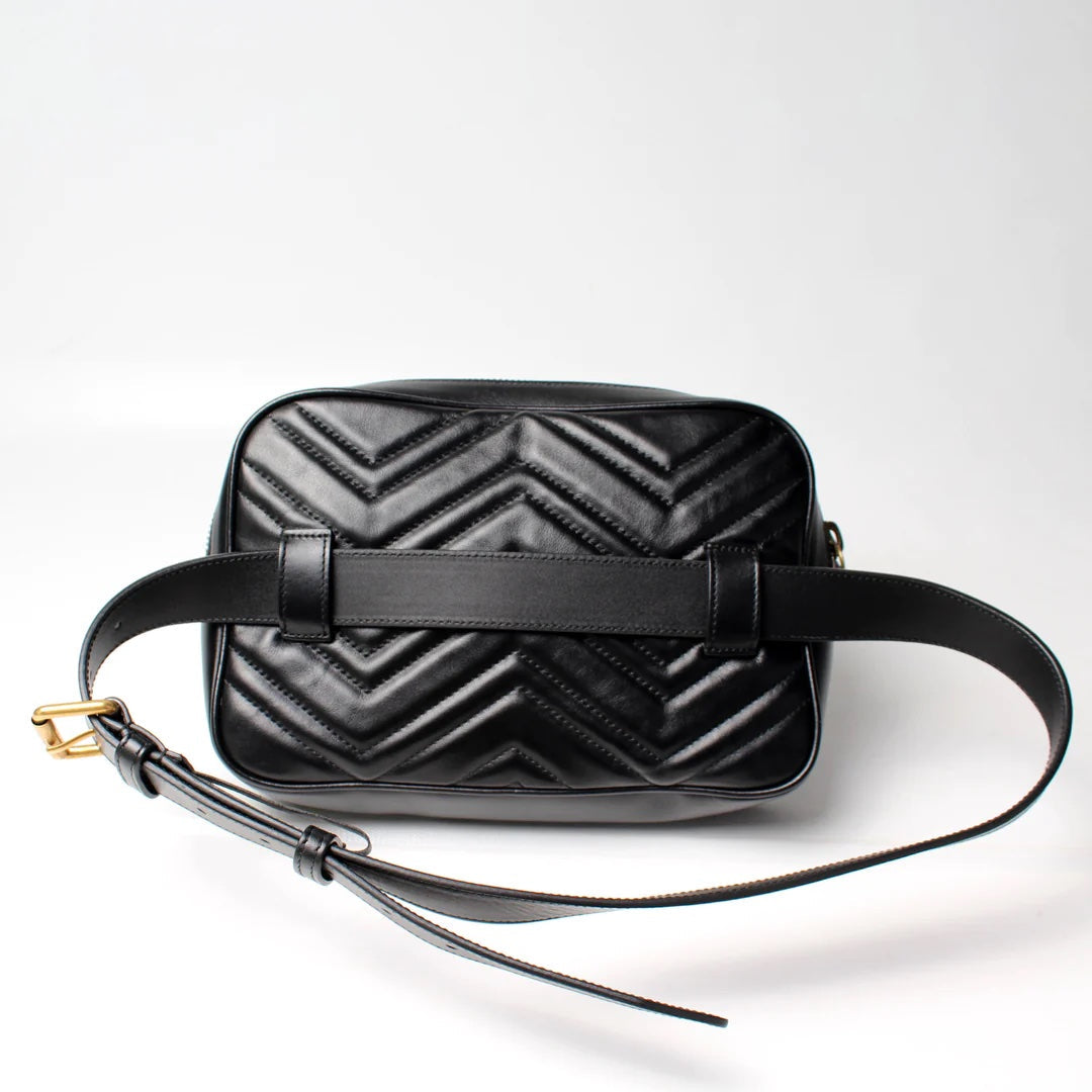 GUCCI GG MARMONT MATELASSE SQUARE BELT BAG