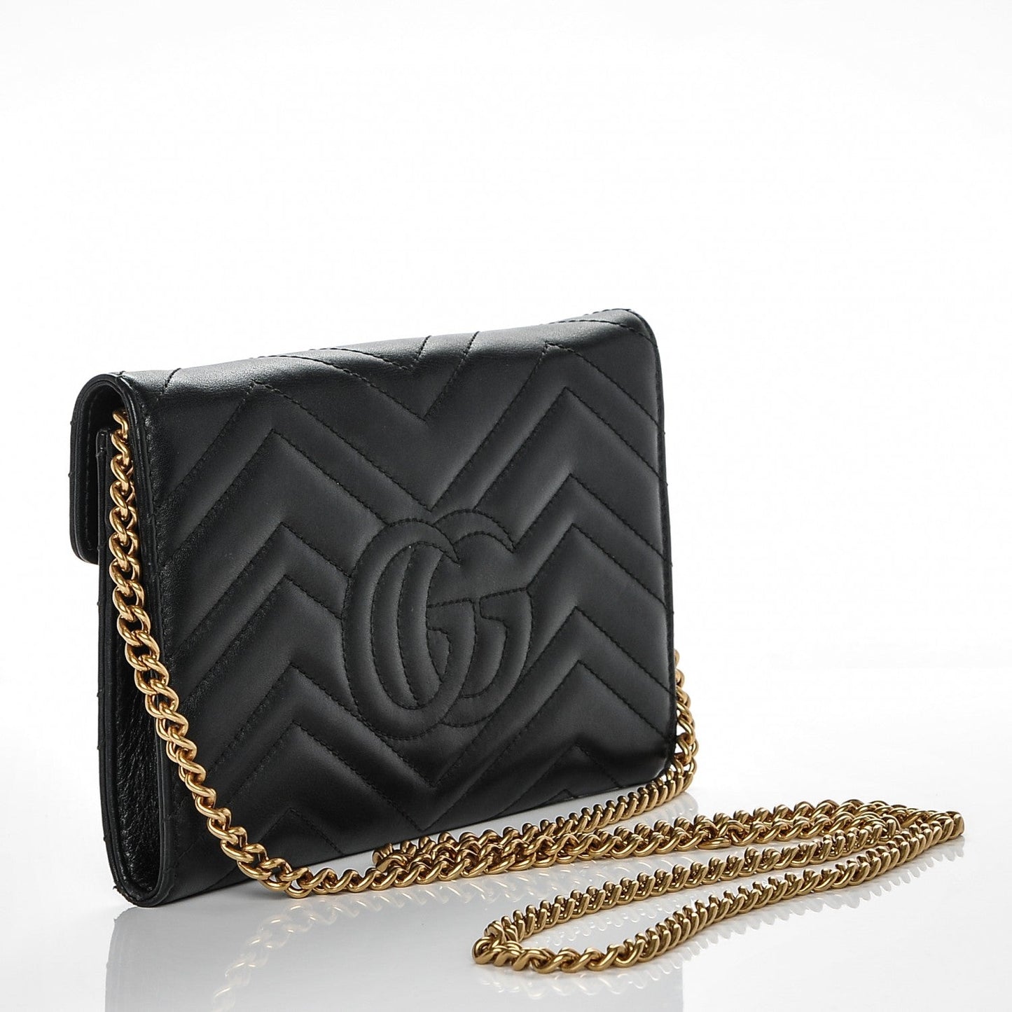 GUCCI GG MARMONT MATELASSE CALFSKIN MINI CHAIN BAG