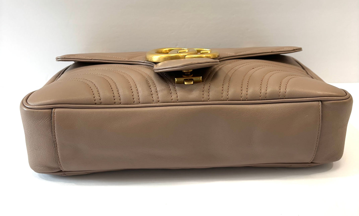 GUCCI GG MARMONT CALFSKIN LEATHER MEDIUM SHOULDER BAG