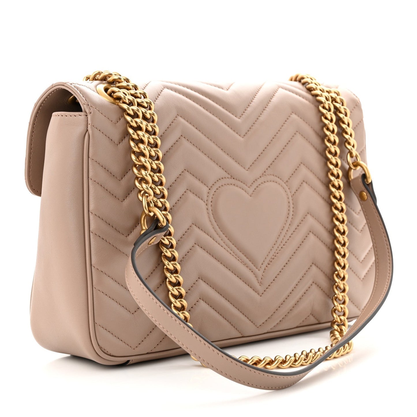 GUCCI GG MARMONT CALFSKIN LEATHER MEDIUM SHOULDER BAG