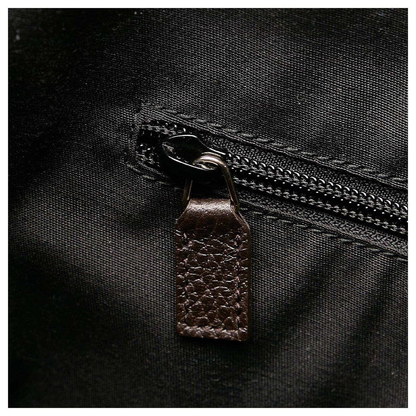 GUCCI GG MONOGRAM CANVAS LEATHER MESSENGER BAG