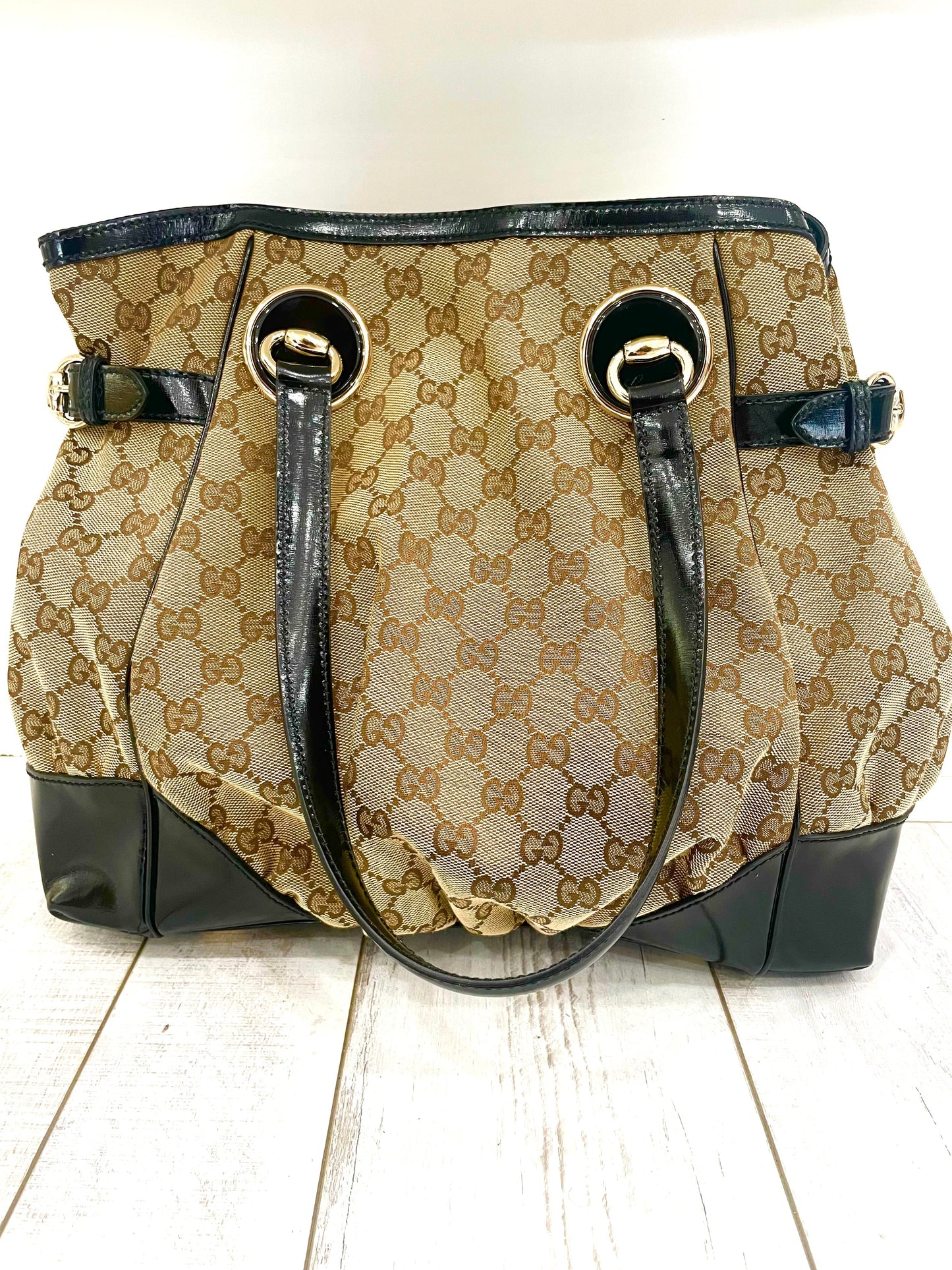 GUCCI GG MONOGRAM FULL MOON TOTE BAG