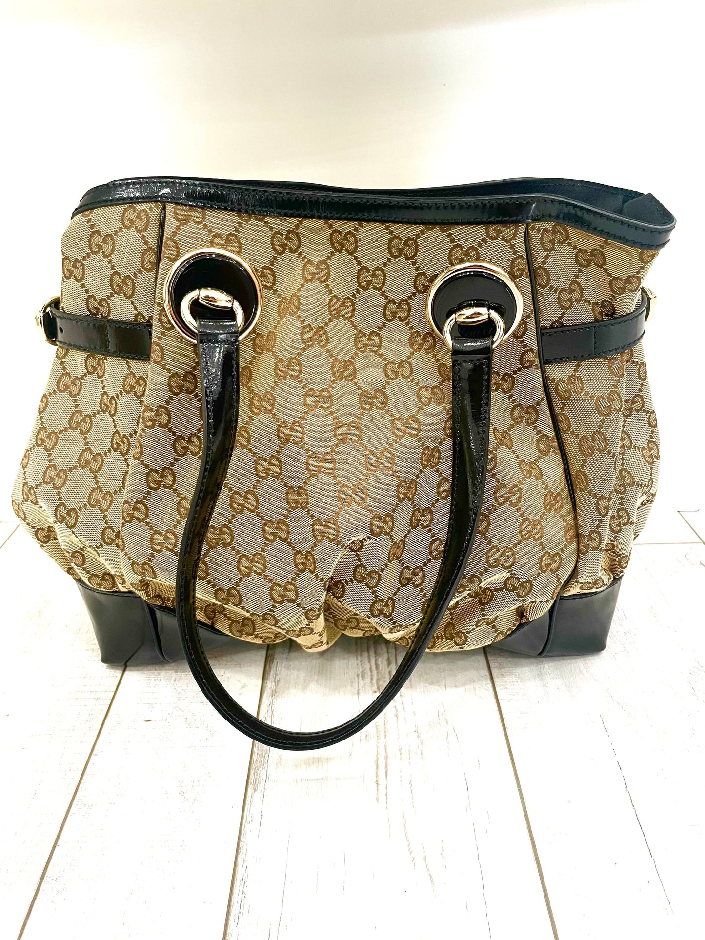 GUCCI GG MONOGRAM FULL MOON TOTE BAG