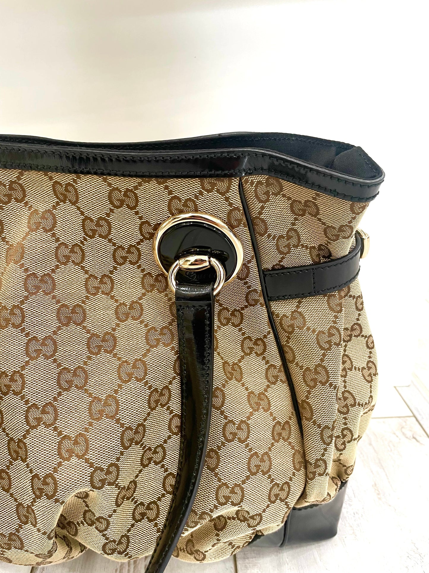 GUCCI GG MONOGRAM FULL MOON TOTE BAG