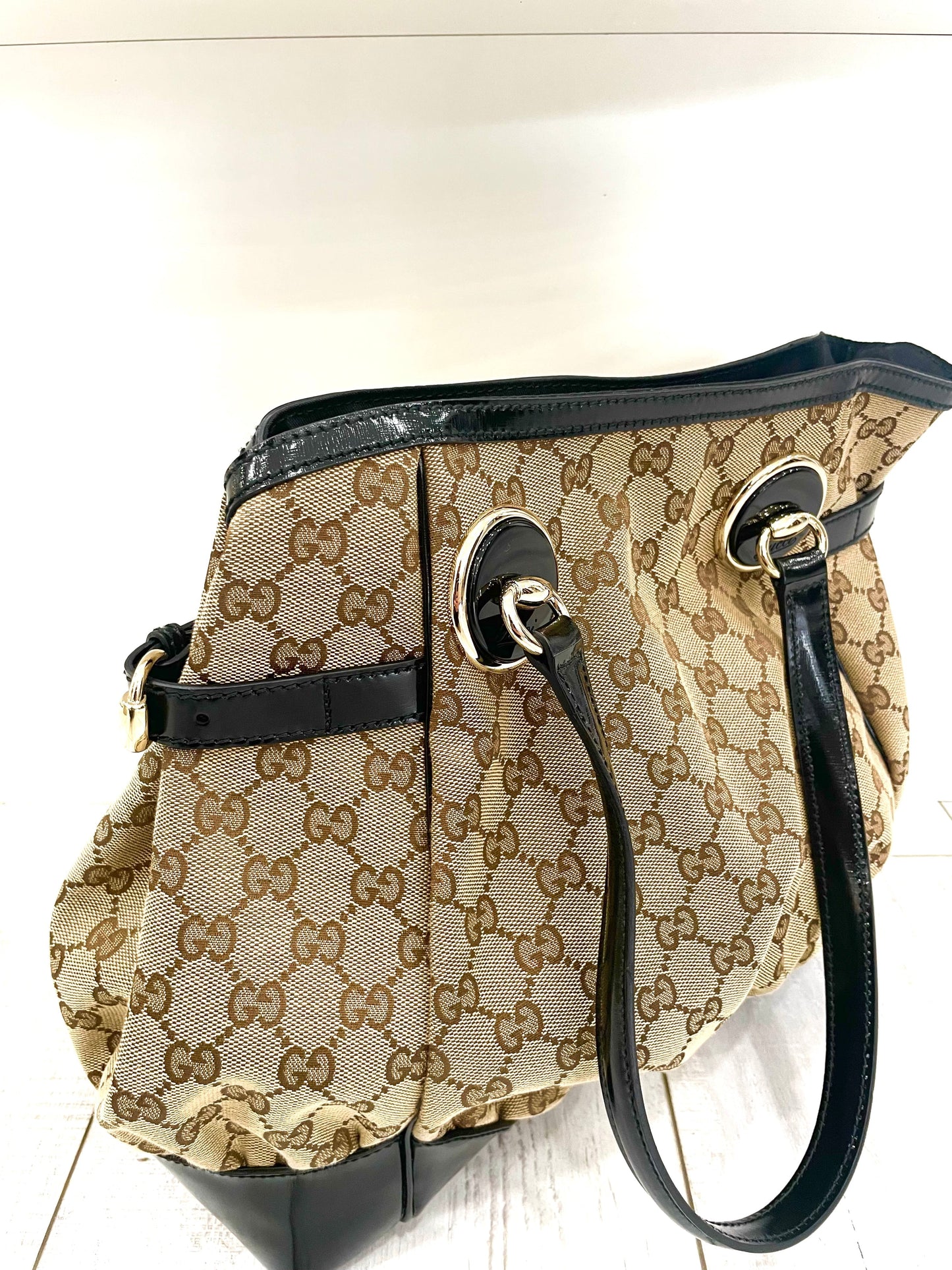 GUCCI GG MONOGRAM FULL MOON TOTE BAG