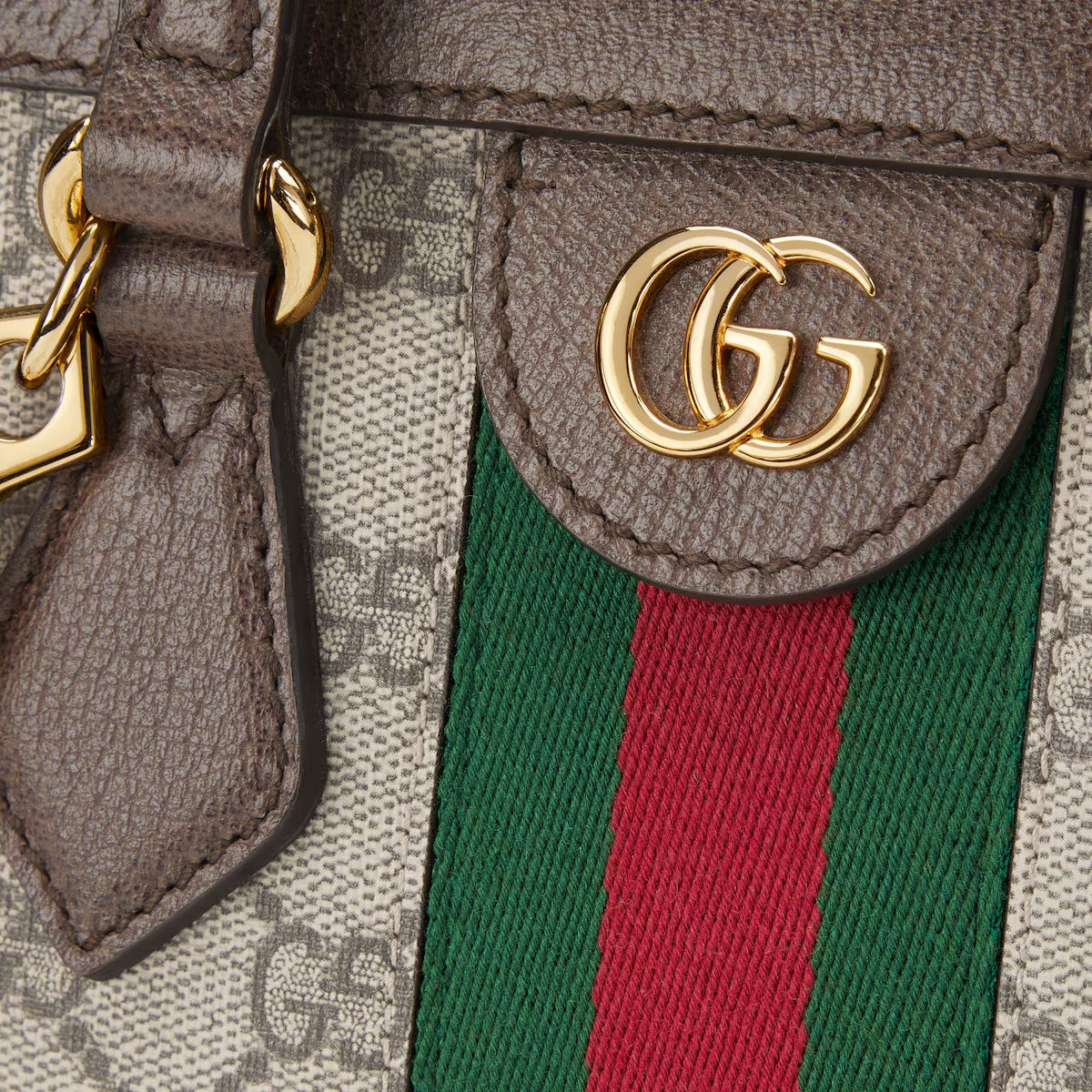 GUCCI GG OPHIDIA TOP HANDLE TOTE BAG