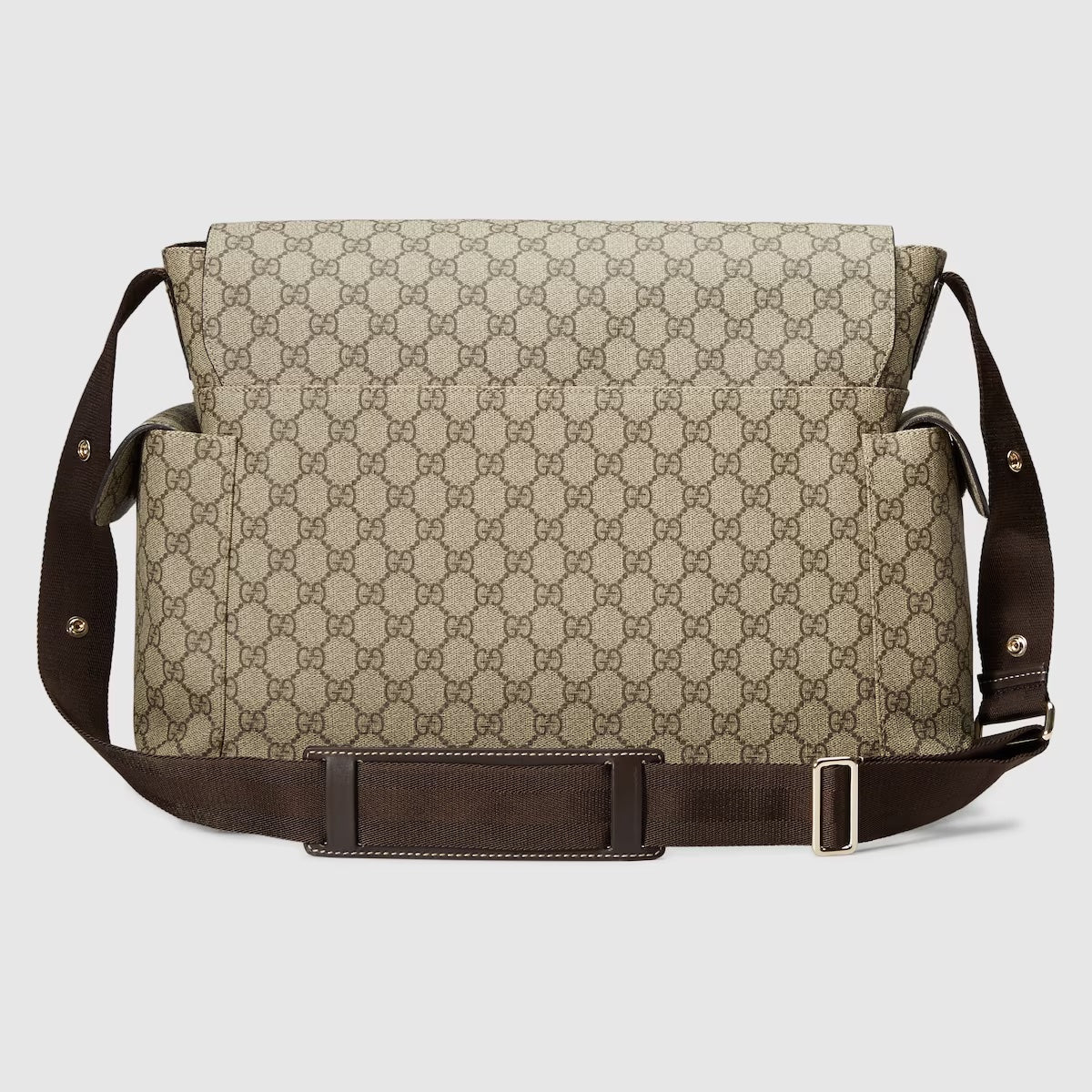 GUCCI GG SUPREME MONOGRAM SELLERIA CALFSKIN DIAPER BAG