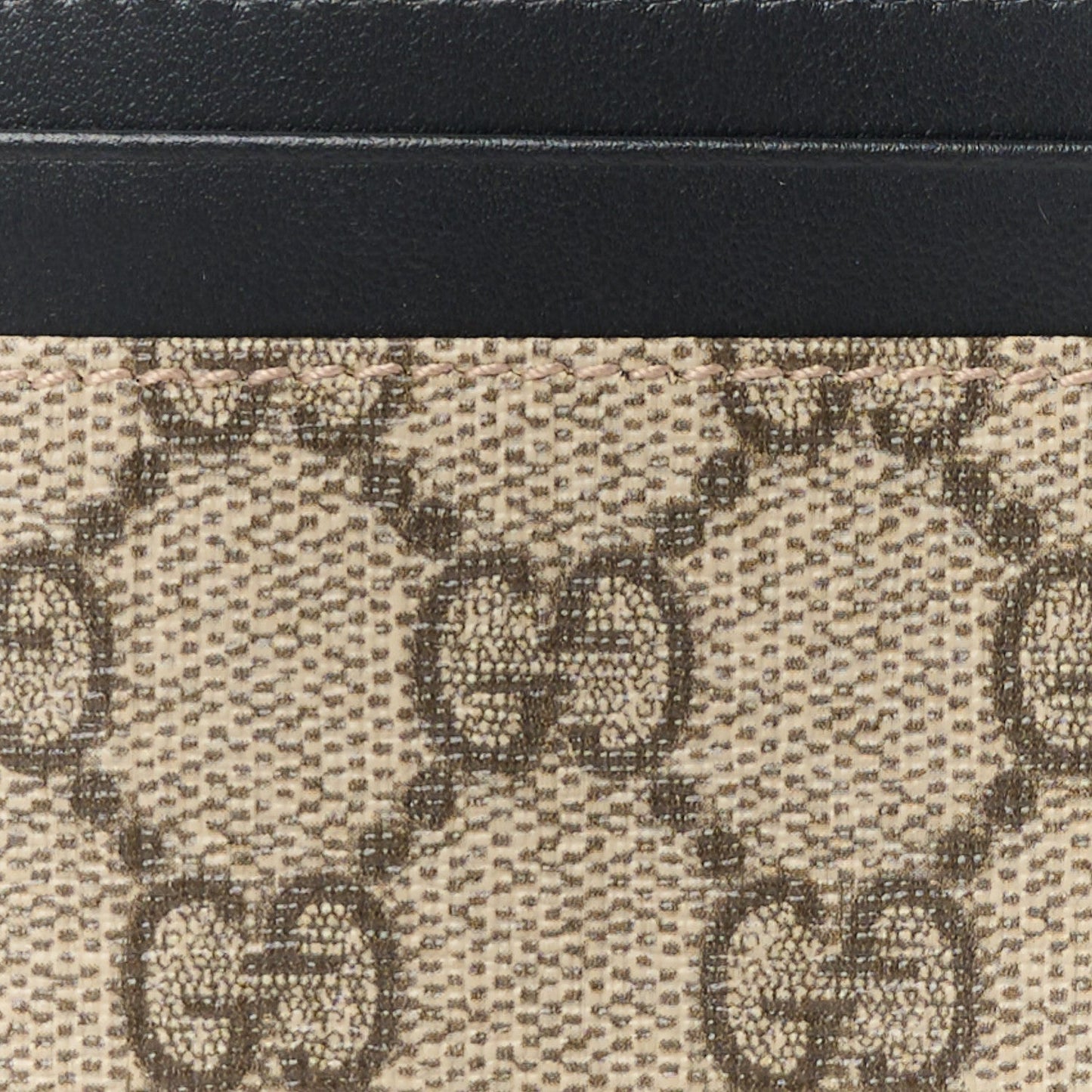 GUCCI GG SUPREME MONOGRAM CALFSKIN CARD CASE