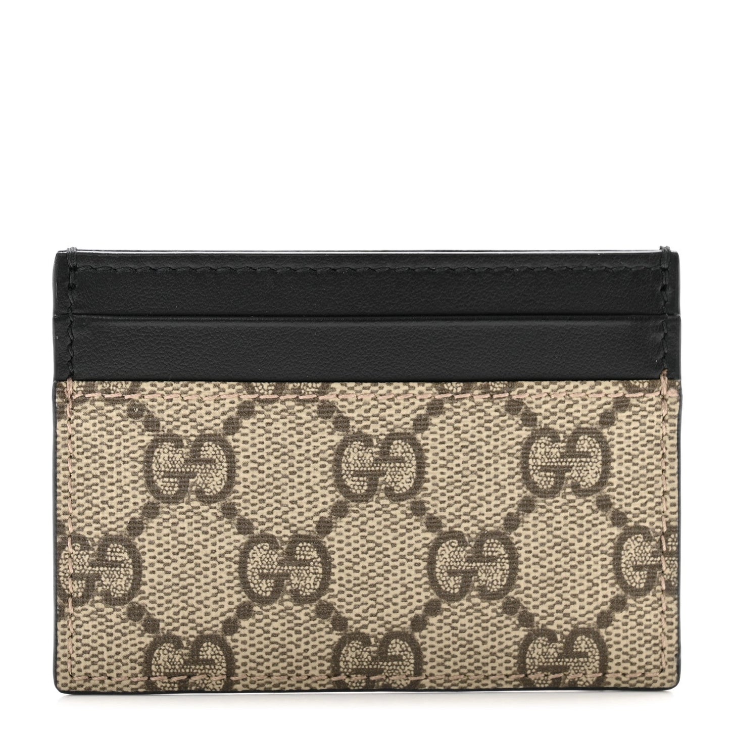 GUCCI GG SUPREME MONOGRAM CALFSKIN CARD CASE
