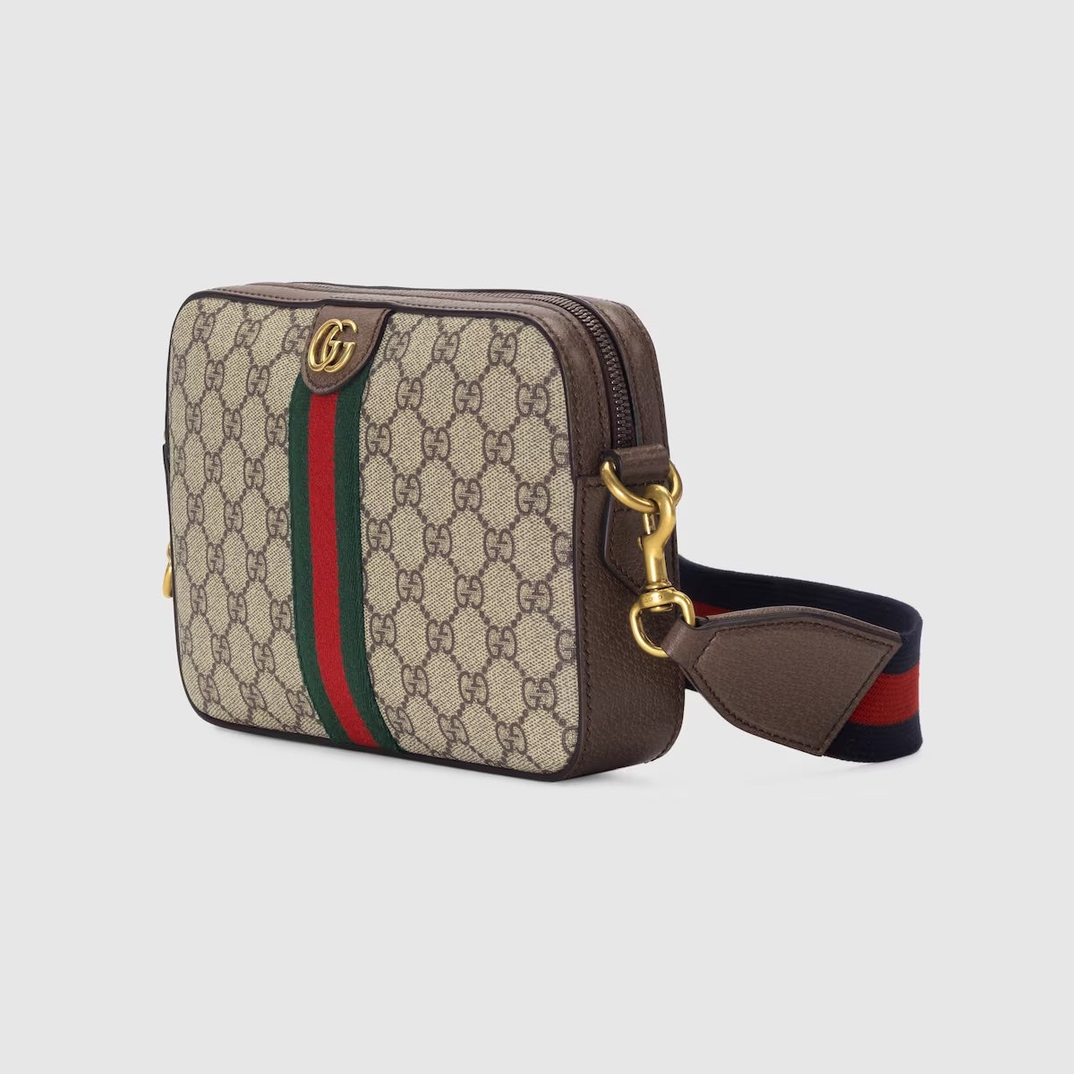 GUCCI GG SUPREME MONOGRAM OPHIDIA CROSSBODY/ WRISTLET BAG