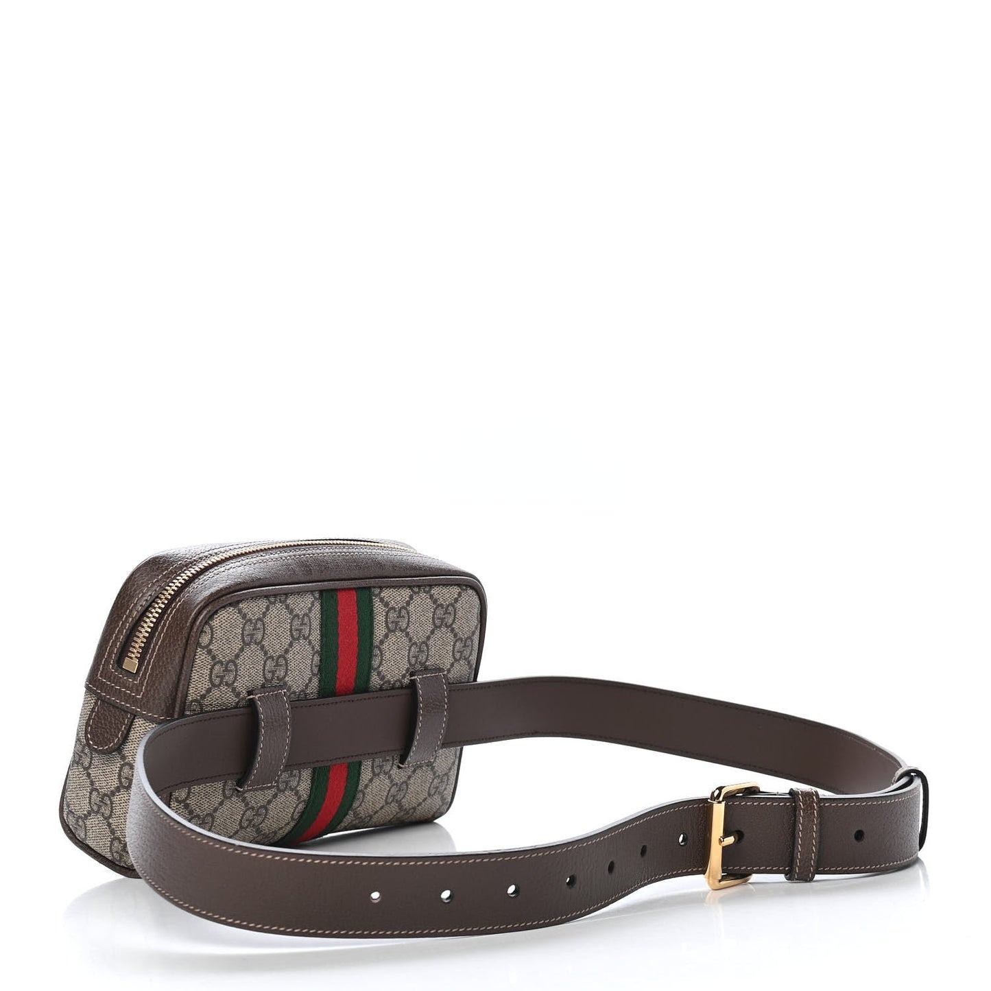 GUCCI GG SUPREME MONOGRAM SMALL OPHIDIA BELT BAG